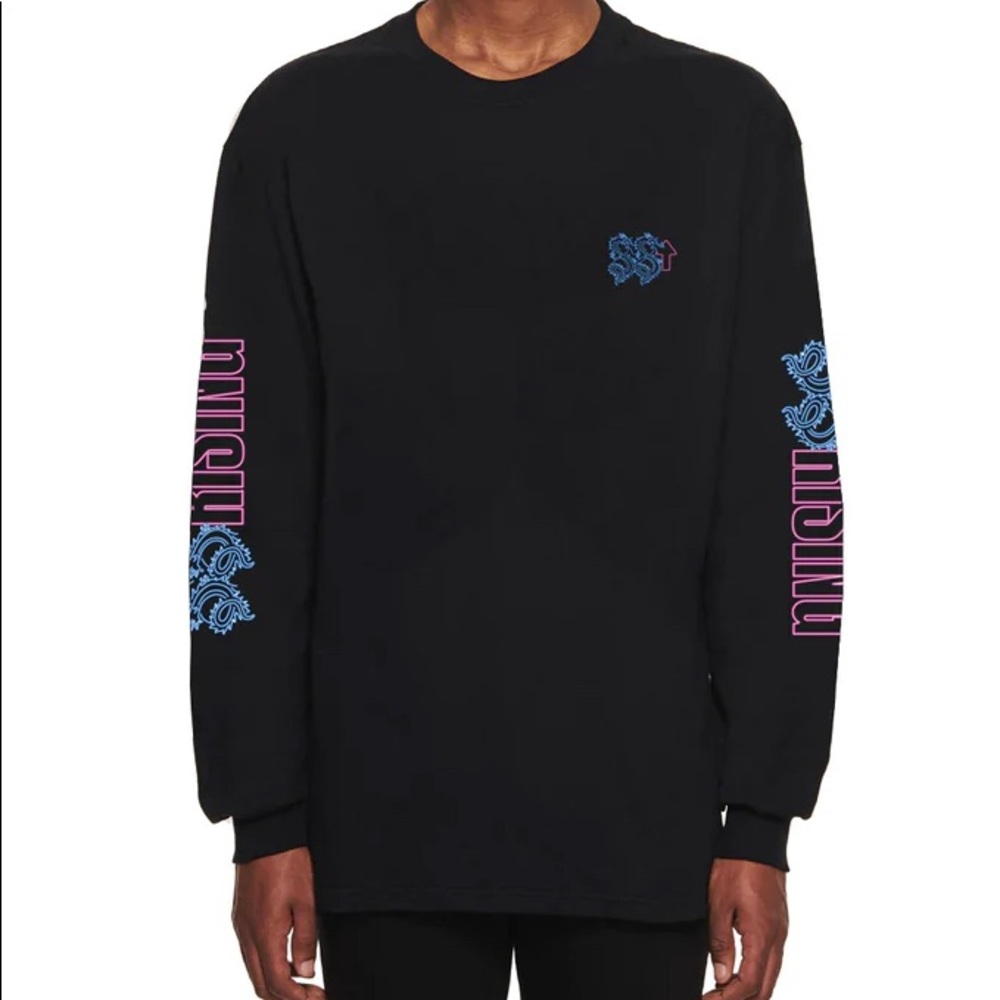 88RISING Neon Double Dragon Graphic Long Sleeve T-Shirt